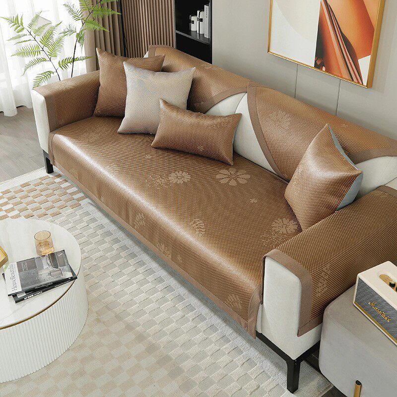 2026夏季凉席新款轻奢高级感冰藤席沙发垫坐垫夏用冰丝防滑凉垫子