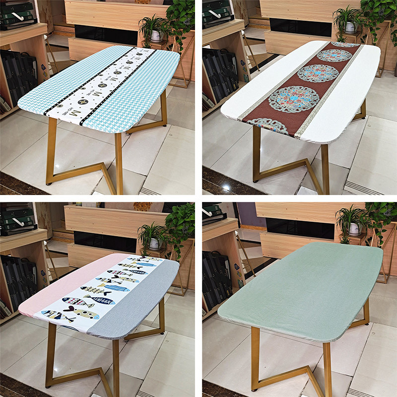 餐桌布pvc防水免洗防烫 松紧带塑料茶几垫现代时尚防滑椭圆形桌套