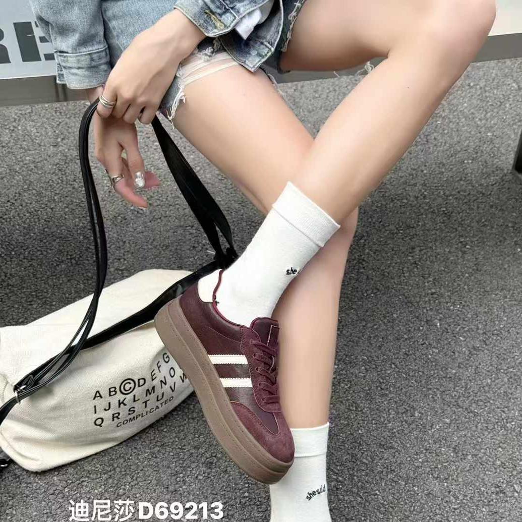 迪尼莎2024秋季新款复古双层爆款德训鞋牛反皮时尚69426/69213