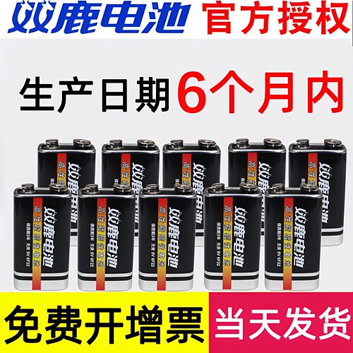 双鹿9v电池碳性6f22麦克风玩具车