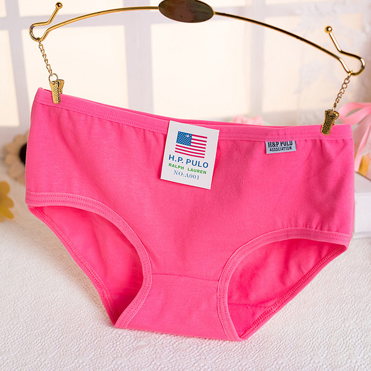 8条装内裤女纯棉低腰性感舒适100%棉大码三角裤头少女日系糖果色