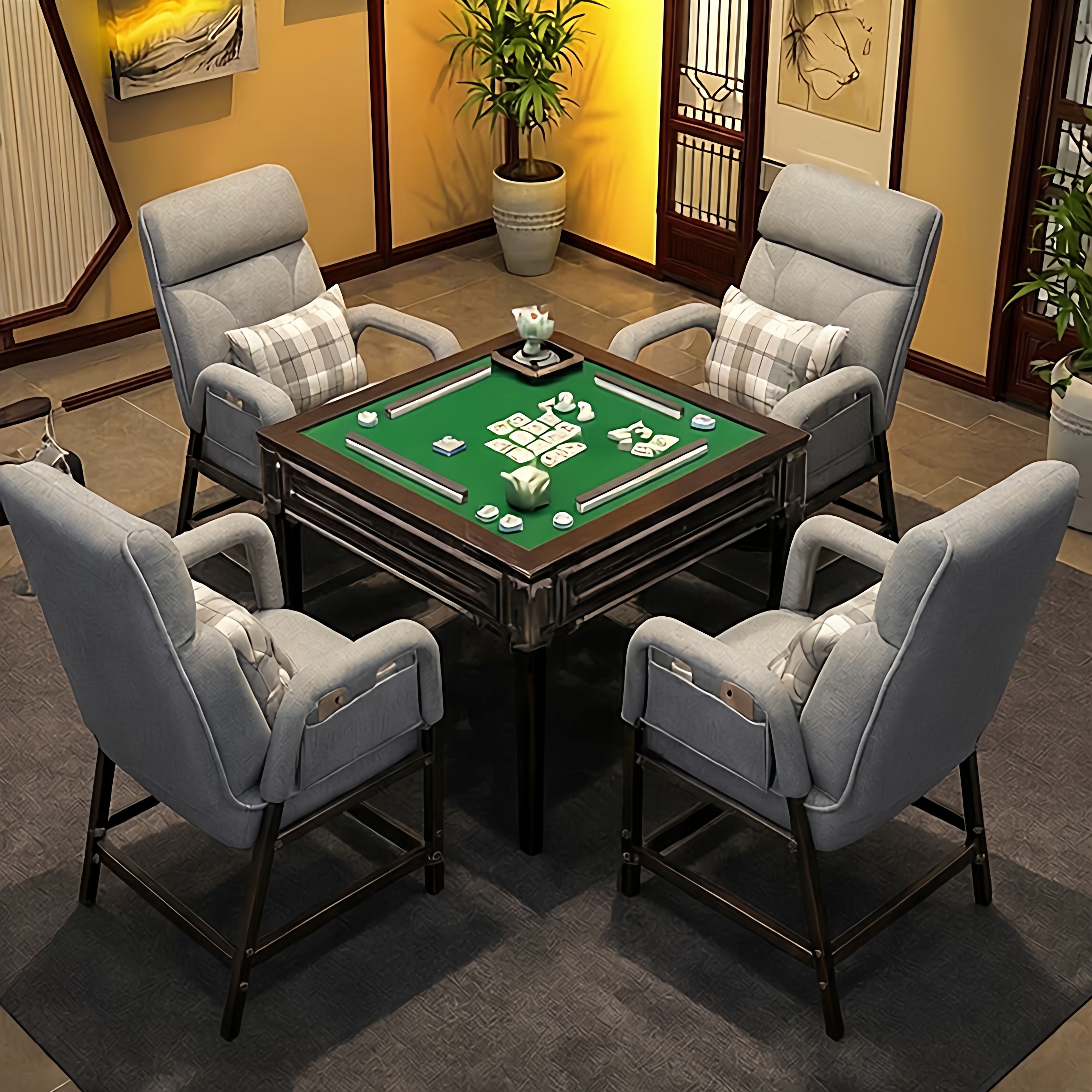 麻将机椅子四把一套单人式小尺寸沙发椅小型棋牌室舒适久坐凳子,商业/办公家具,人体工学椅,淘宝优惠券,粉丝福利购,淘宝优惠卷