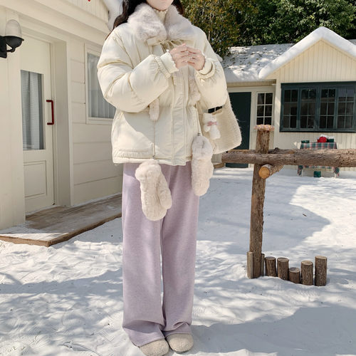 【DearYN】多色加绒垂感阔腿裤