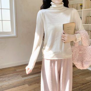 内搭高领堆堆领打底衫 软糯糯多色秋季 毛衣女针织衫 Dear