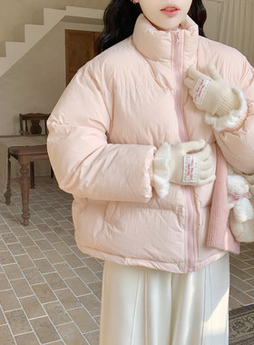 【Dear YN】韩系百搭多色短款立领棉服面包服小个子保暖外套上衣