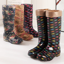 水靴女成人时尚 高筒雨鞋 套鞋 中筒加绒棉雨靴胶鞋 防滑保暖冬 防水鞋
