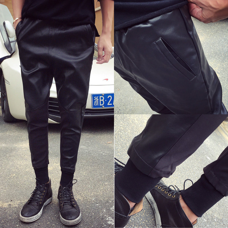 Pantalon cuir homme en vrac pour adolescent pour printemps - Ref 1494206 Image 5