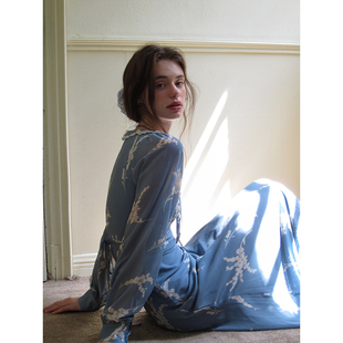 ZHUYIYI 新款法式法式春季连衣裙女长袖气质收腰显瘦长款裙子早春