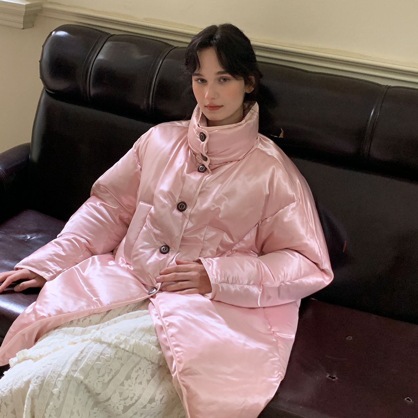 ZHUYIYI11/28 11点上新 新款秋冬加厚无帽白鹅绒羽绒服女短款保暖