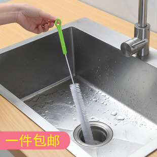 加长可弯曲管道刷下水道疏通器卫浴厨房水池疏通刷水槽毛发清理器