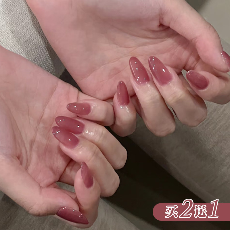 冰透梅子色甲油胶2026新款葡萄紫紫红色干枯玫瑰树莓色美甲店专用