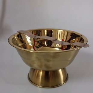 食用油镀金油灯碗不锈钢片大豆油色拉油灯具寺庙大油灯西藏酥油