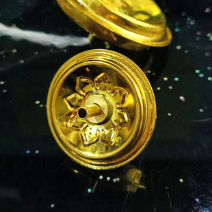 大豆油寺庙陀螺小浮漂食用油灯芯架供灯自制油灯配件铝合金色拉油