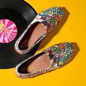 潮一脚蹬懒人休闲布鞋 Tt&Mm 手绘涂鸦帆布鞋 女ins 汤姆斯夏季 薄款