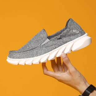 汤姆斯男鞋 一脚蹬舒适软底布鞋 夏季 透气休闲潮流帆布鞋 薄款 Tt&Mm