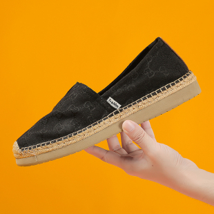 舒适透气休闲布鞋 Tt&Mm 春季 亚麻草编渔夫鞋 汤姆斯一脚蹬懒人男鞋