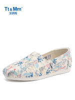Tt&Mm/ Thomas women's shoes - Cute floral Canvas shoes 2026 Spring one-step lazy Breathable casual cloth shoes thumbnail 3