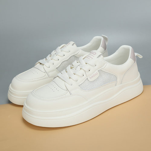 春夏新款大码女厚底小白鞋