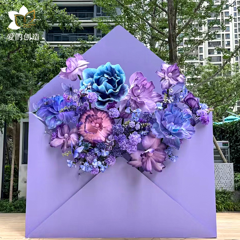巨型防水手工纸艺立体仿真鸢尾花橱窗美陈车展舞台背景装饰纸牡丹