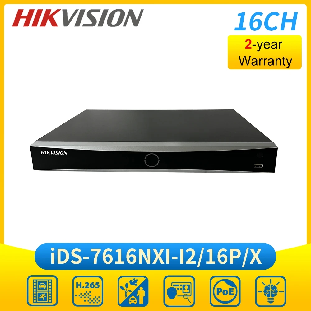 HIKVISION海康威视英文 iDS-7616NXI-I2/16P/X 16路NVR硬盘录像机