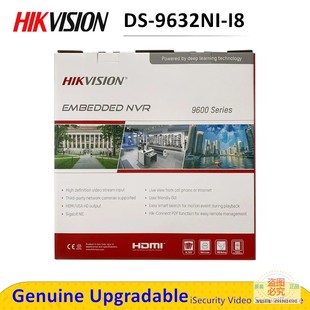 9632NI NVR海外版 I8英文32路8盘位4K HIKVISION海康威视DS 英文版