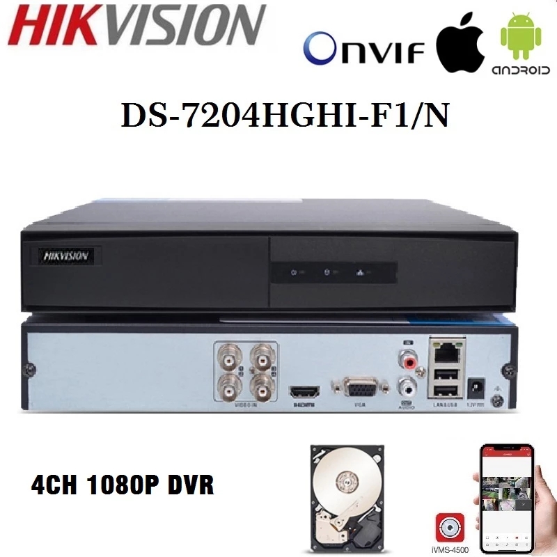 现货HIKVISION海康威视DS-7204HGHI-F1英文版HD Tribrid DVR