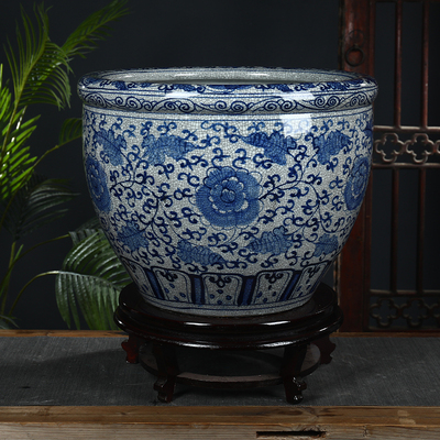 陶瓷庭院客厅睡莲缸