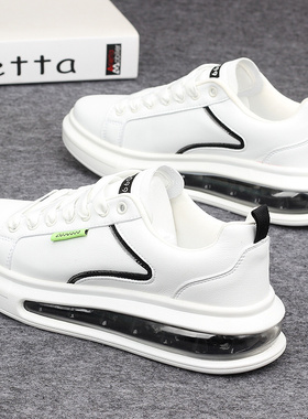 情侣厚底气垫鞋男网红潮流小白鞋百搭韩版休闲运动鞋学生增高板鞋