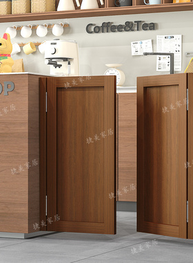 实木吧台自由半腰门隔断半截门酒吧牛仔门小推门开放式厨房门矮门