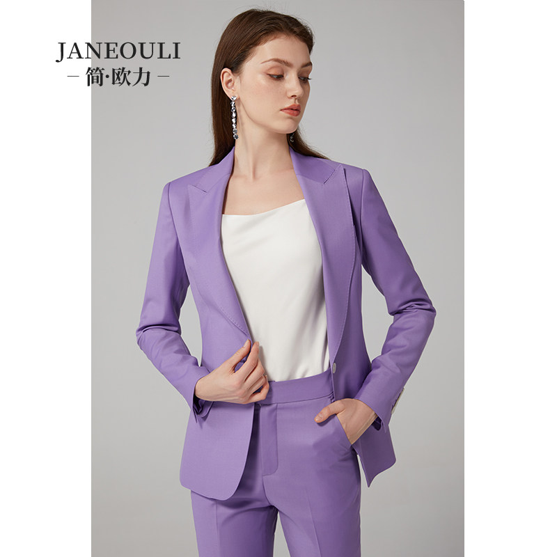 2023新款长春花篮春装时尚气质套装女职业正装西服套装高端女装