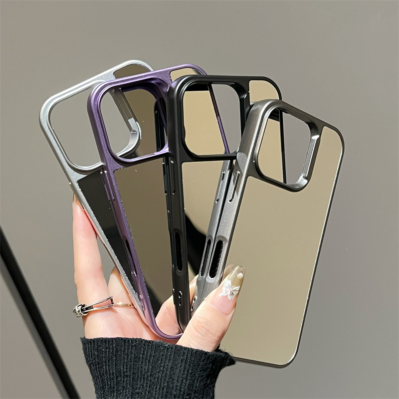 苹果16手机壳15防摔14新款iphone1415pro手机套15promax镜面高级感简约16promax保护套