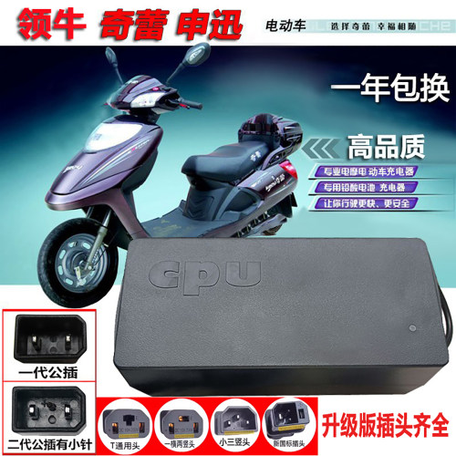 适用于领牛奇蕾申迅电动车充电器