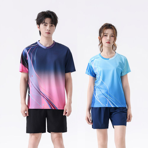 2025新款乒乓球服套装男女短袖