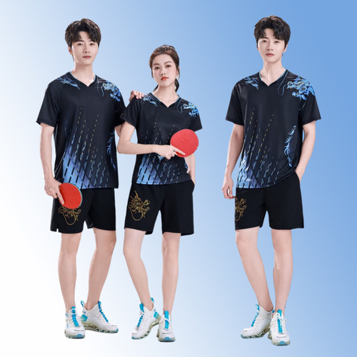 乒乓球服新款男女运动服短袖速干