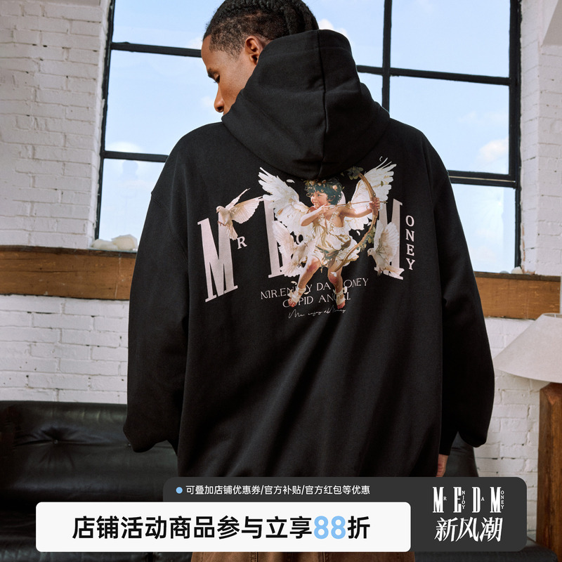 MEDM天使丘比特拉链帽衫