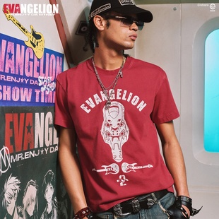 做旧宽松T恤潮 END系列机体水洗做旧休闲圆领短袖 MEDMxEVA NEVER