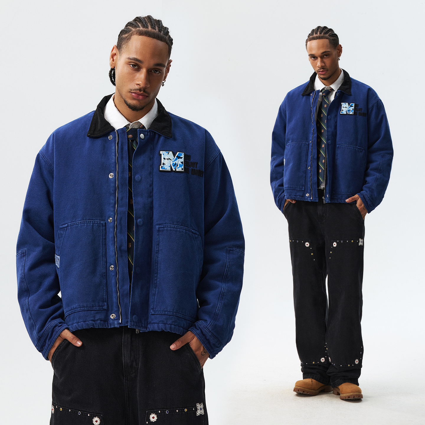 MEDM魔术贴logo卡哈特休闲棉衣