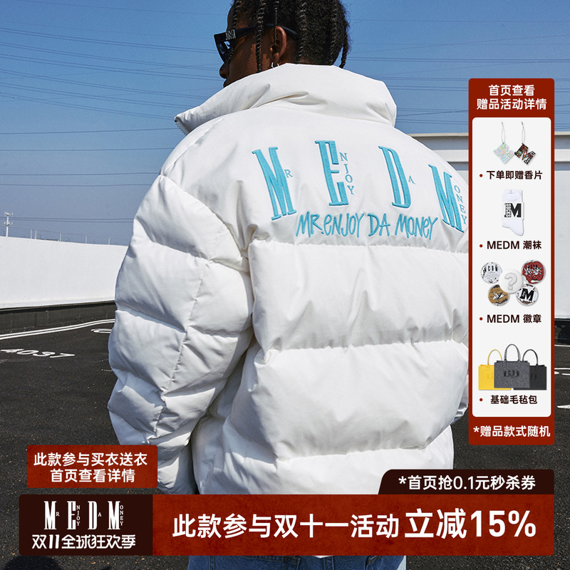 MEDM国潮常规领休闲长袖刺绣