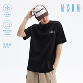 潮牌宽松休闲情侣半袖 MEDM25SS凉感短袖 美式 夏季 tee 男T恤2025新款