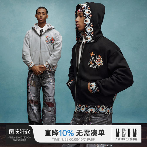MEDM×YAD联名牙刷绣logo卫衣
