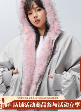 【杨超越同款】MEDM座山雕棉服保暖美式外套男女cleanfit棉衣夹克