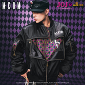 MEDMxJOJO 布加拉提拉链夹克棉服潮牌情侣棉衣外套 奇妙冒险联名