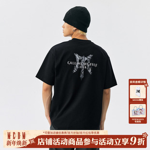 迷彩荆棘印花休闲短袖 MEDM T恤纯棉宽松圆领体恤 披荆斩棘5