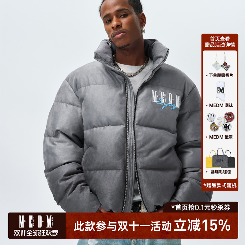 MEDM渐变立领羽绒服外套上衣