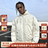 MEDM BLACK黑线超高充绒量星星尼龙MA1保暖90鸭绒羽绒服休闲外套