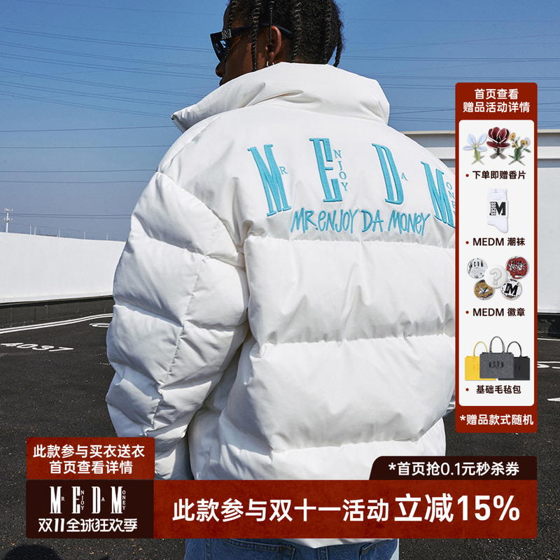 MEDM国潮常规领休闲长袖刺绣