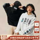 通勤休闲情侣上衣秋 时尚 MEDM 民族风珍珠宽松连帽加绒卫衣25新品