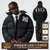 MEDM 火烧蕾丝休闲羽绒服潮牌保暖防寒立领面包服情侣外套冬 新款