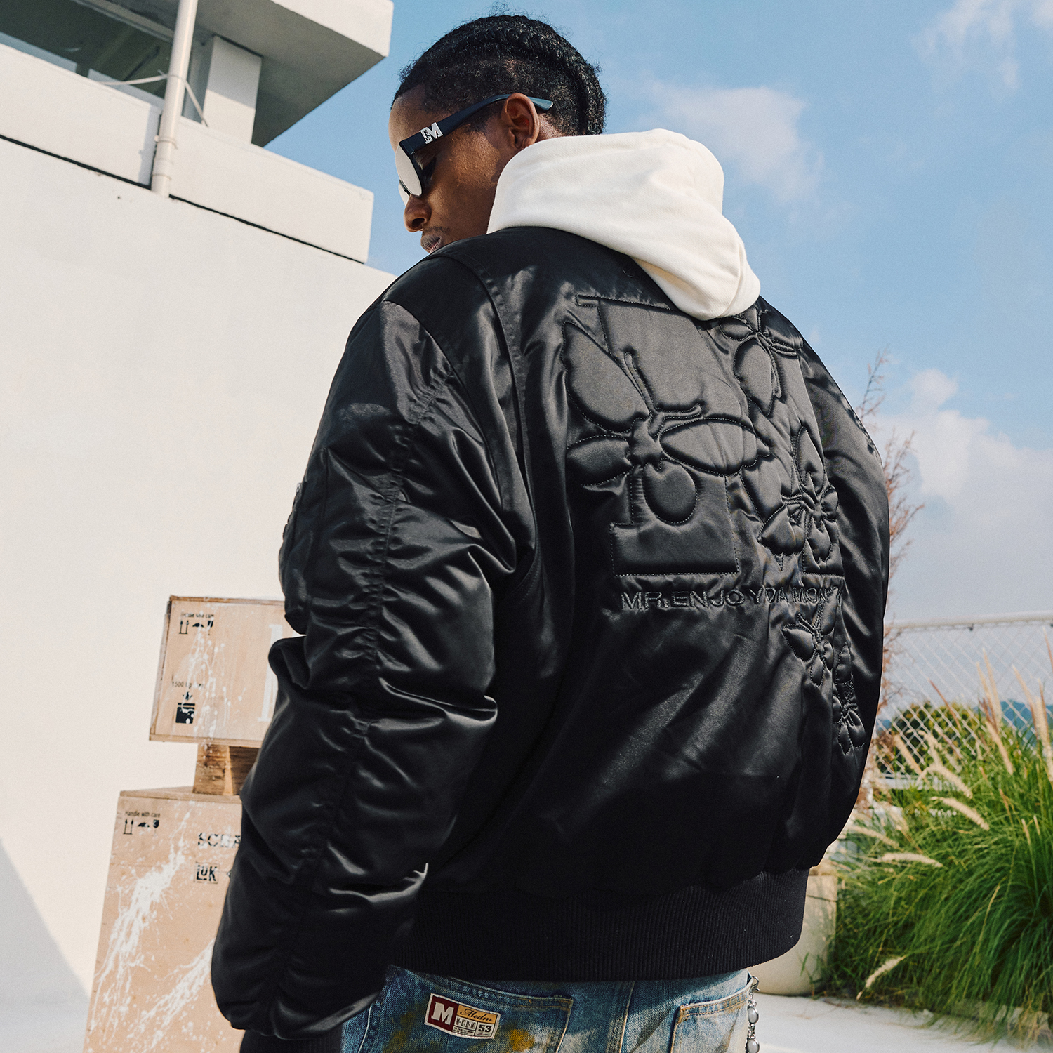 MEDM24FW立体蝴蝶MA1羽绒服