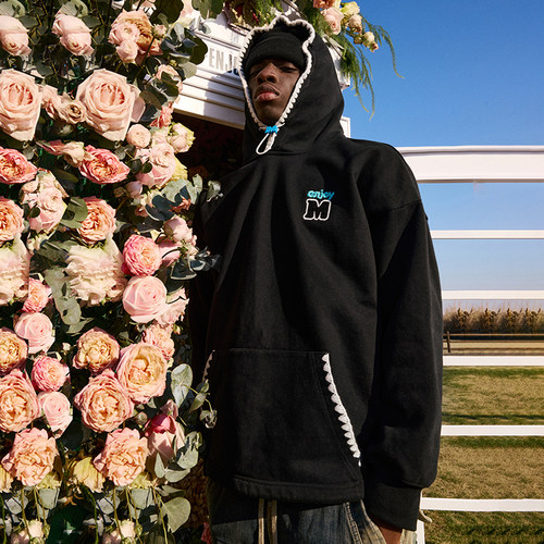 撞色字母情侣MEDM24SS卫衣连帽